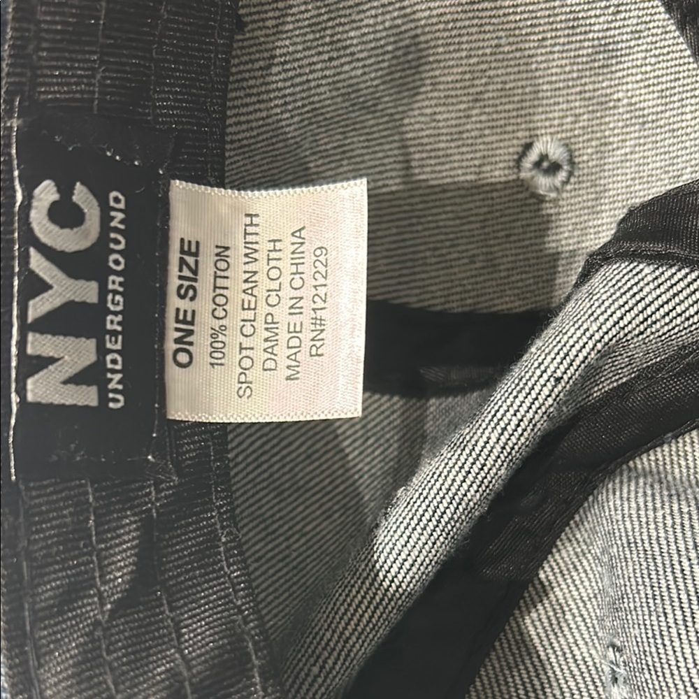 Denim Paris Rhinestone Cap NWOT - Picture 4 of 7